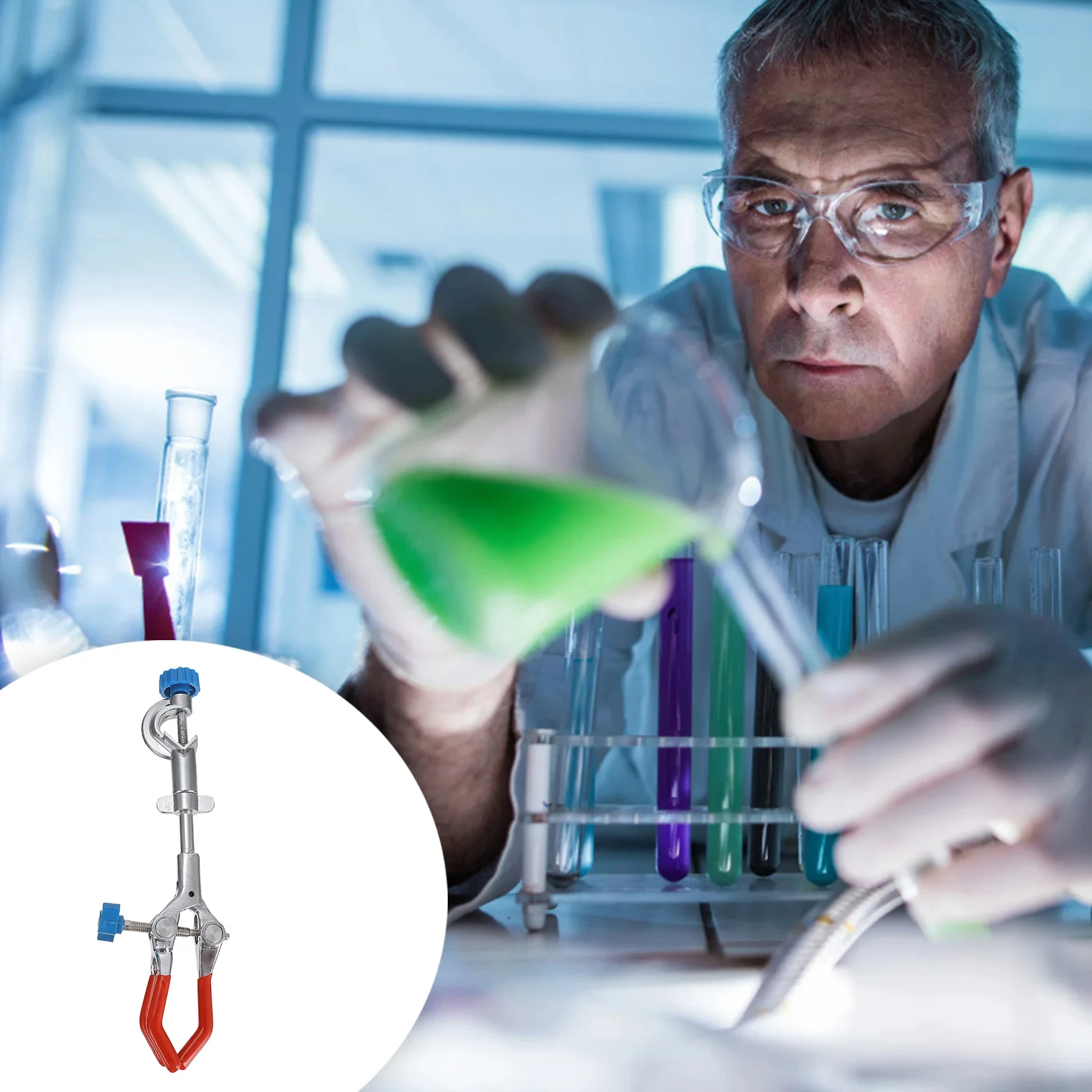 Clip Drei-Backen-Klemme Laborst änder Kunststoff Wissenschaft Experiment Rohr Clips Wissenschaft Experiment Rohr Ausrüstung Test labor