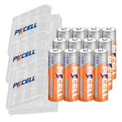 4/8/12PC PKCELL AA Battery 2500mWh 1.6V Ni-Zn AA Rechargeable Batteries camera toys 2A batteries And AA/AAA Battery Holder Box