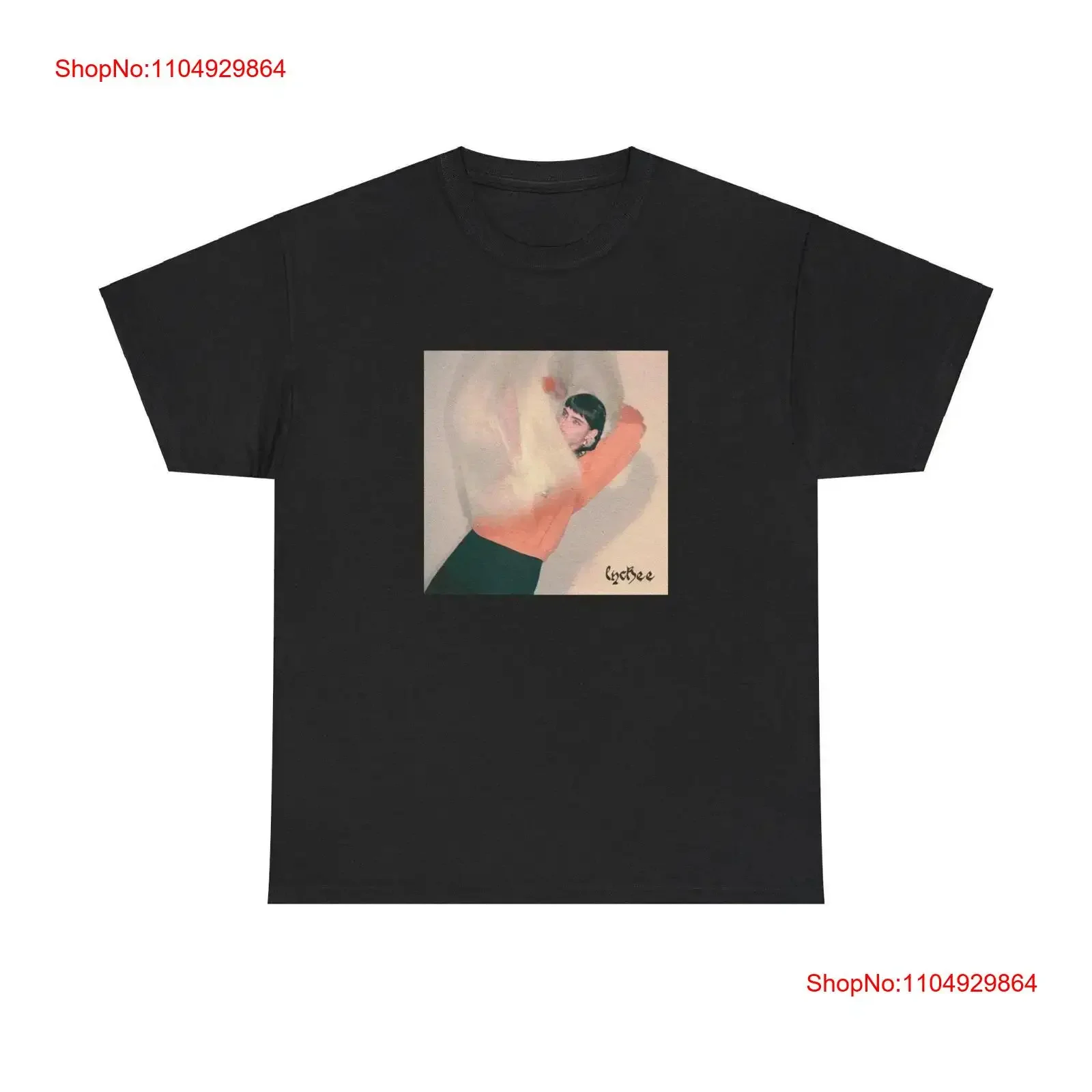 BENEE lychee Premium camiseta música vintage lavado Top para uso diario moda estirada ropa de diseñador streetwear elegante