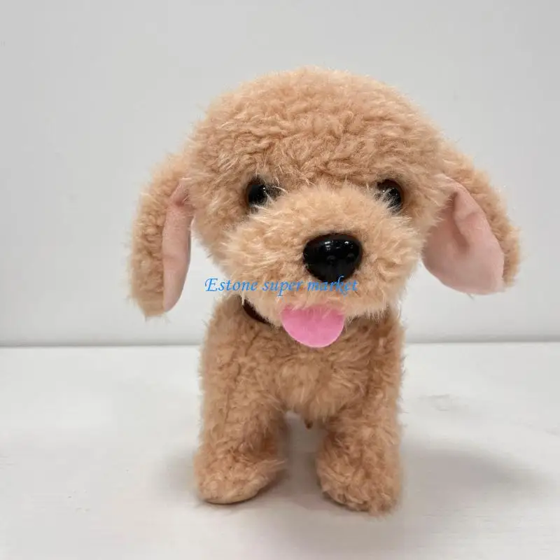 090B Electric Plush Dog Toy Kids Leash Control Puppy Toy Interactive Entertaining Toy