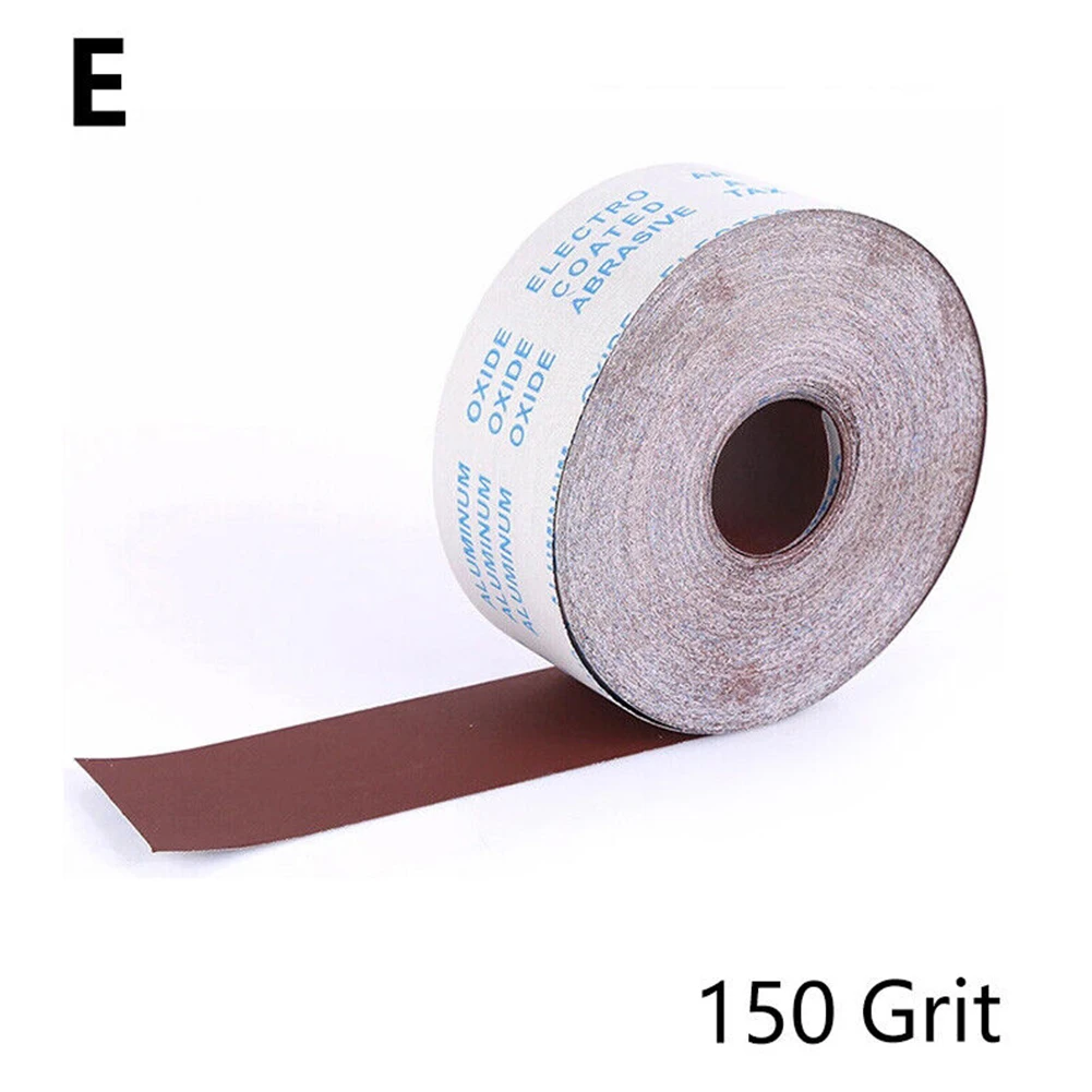 Rolo de folhas abrasivas de lixamento de pano de esmeril profissional para polimento e alisamento ideais 80 120 180 240 600 800 Grit