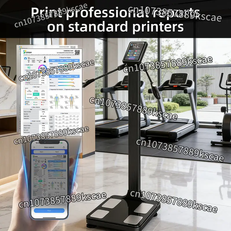 Unique Smart WIFI Body Fat Analysis Scale 8-Electrode Weight Scanning Scale, a device for quickly analyzing fat weight