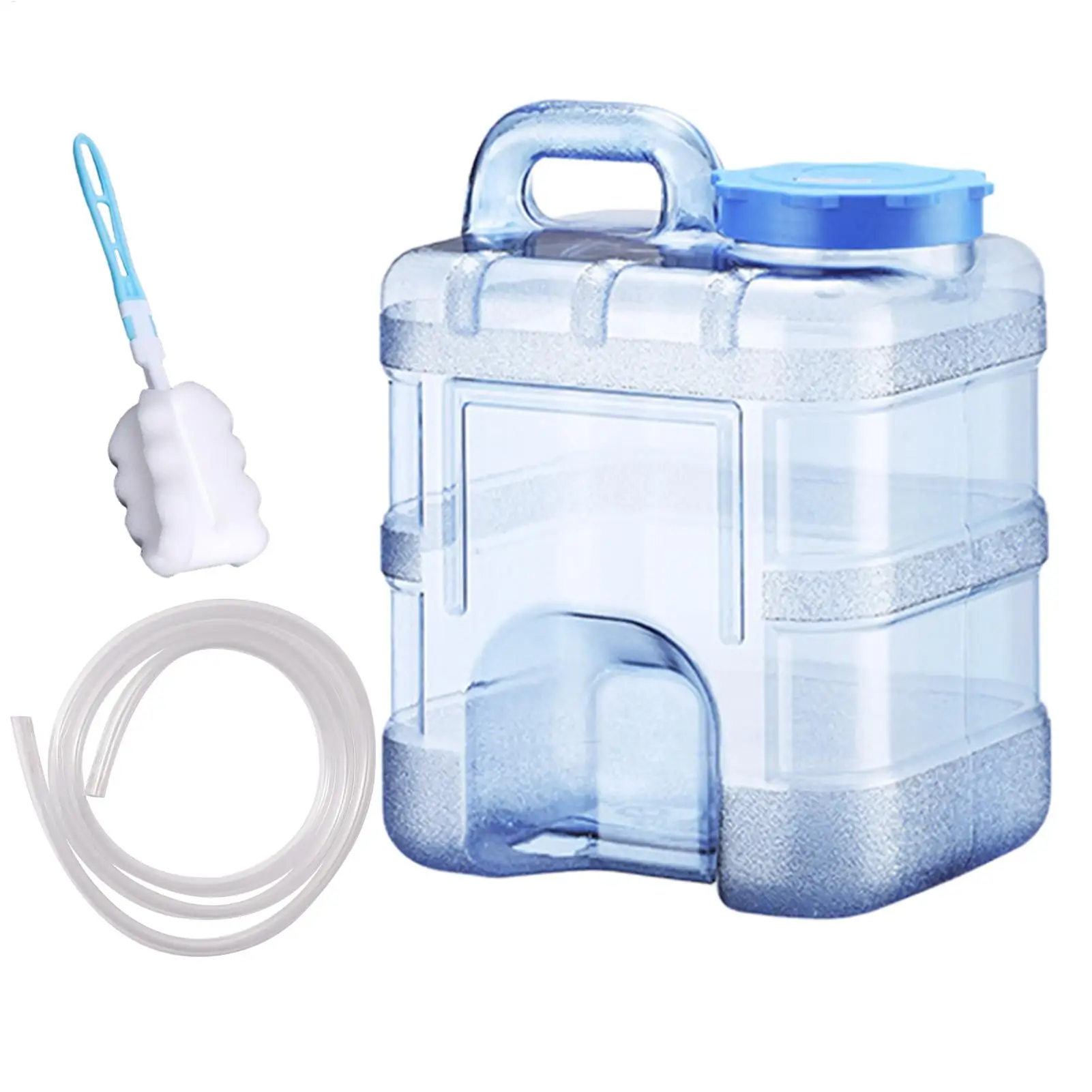 Tanque de agua Tanque de almacenamiento de agua de 10L Cubo de calidad alimentaria resistente Diseño a prueba de fugas para supervivencia RV Garaje Patio Agricultura Taller Piscina