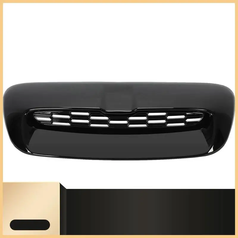 

Front Air Hood Vent Scoop Trim For 07-13 Mini Cooper S R55 R56 R57 R58 Gloss Car Upper Engine Bonnet Cover W/ Mesh-N30R