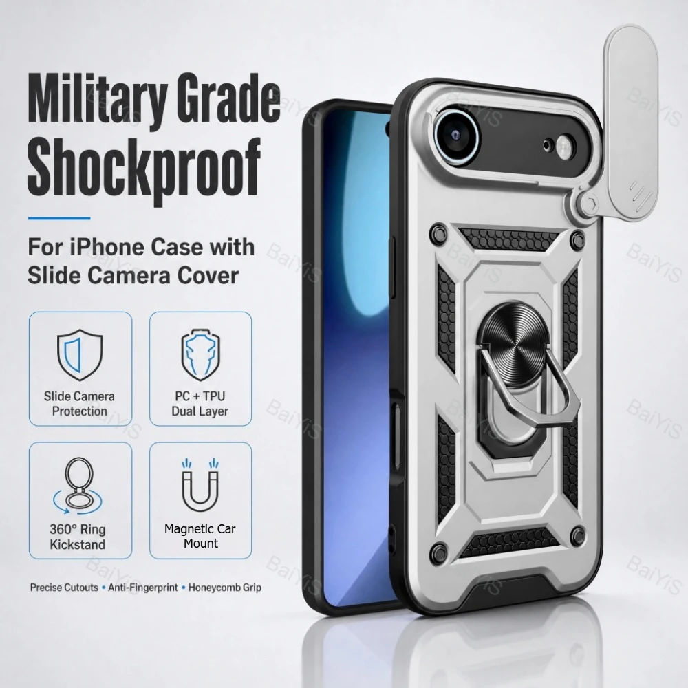 Car Phone Holder Magnetic - Stootvaste telefoonhoes voor iPhone Air 18