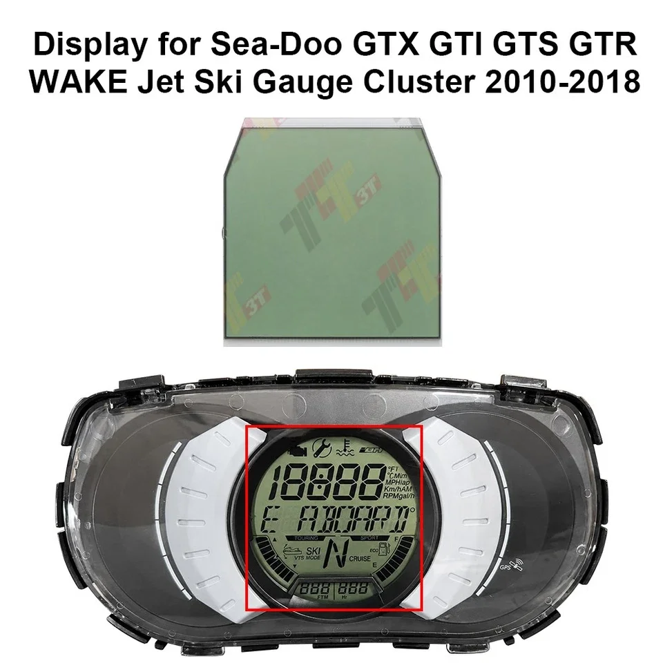 

Display for Sea-Doo GTX GTI GTS GTR WAKE Jet Ski Gauge Cluster