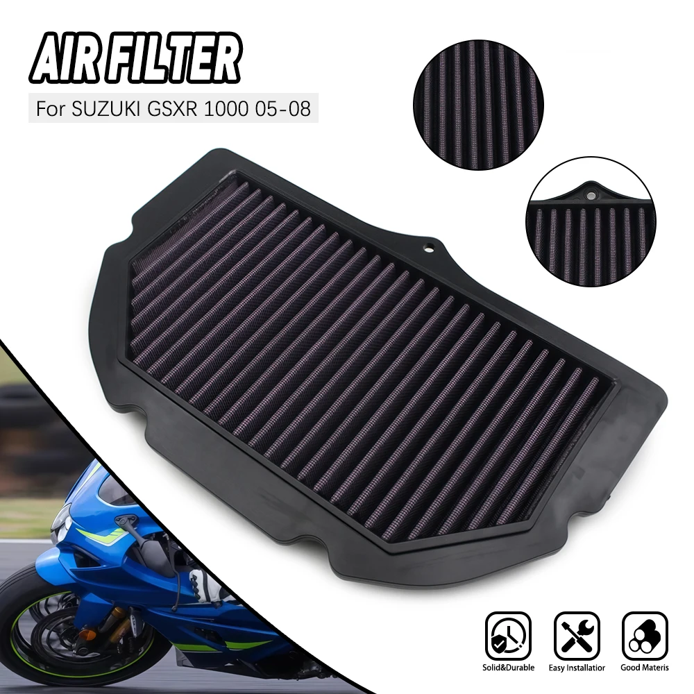 

Motorcycle Replacement Air Intake Filter Cleaner Air Filter Element For Suzuki GSXR1000 GSX-R1000 GSXR 1000 2005-2008