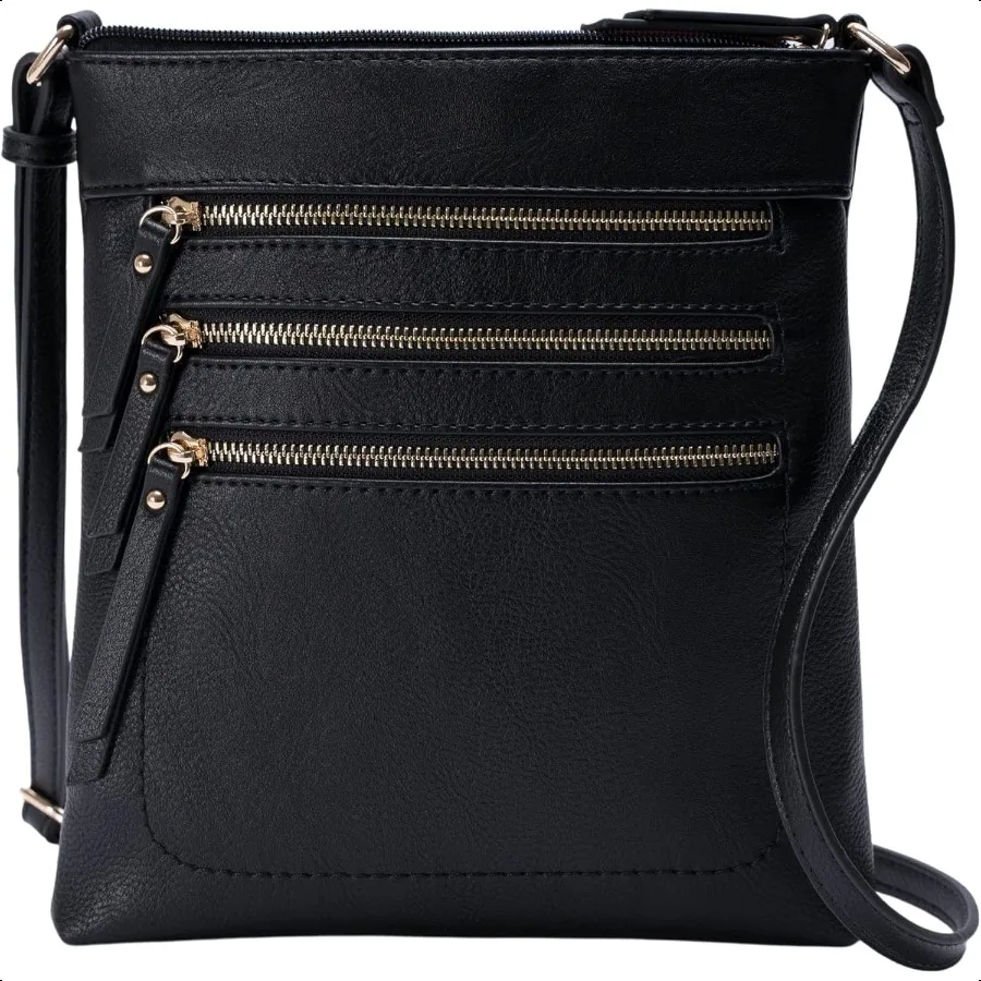 

Solene Crossbody Bag Functional Multi Pocket Menger Purse Top Zip Closure Shoulder Handbag With Adjustable Strap