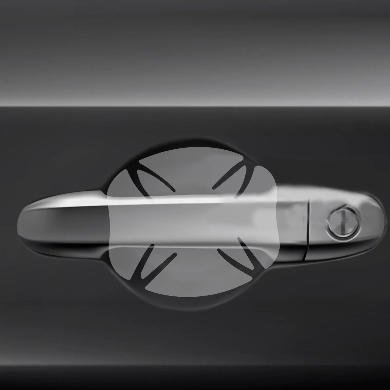 

10pcs Car Door Handle Protective Film Scratch Resistant Sticker Guard Clear PVC Long Lasting Simple Self Adhesive