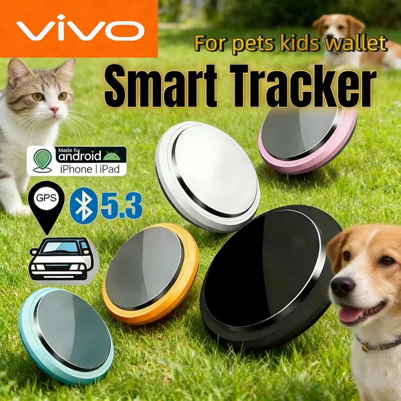

VIVO Smart Tracker Airtag Bluetooth 5.3 Anti Lost Work For Android iOS System Tag Tracker Mini Locator Kids Bag Key Pet Finder