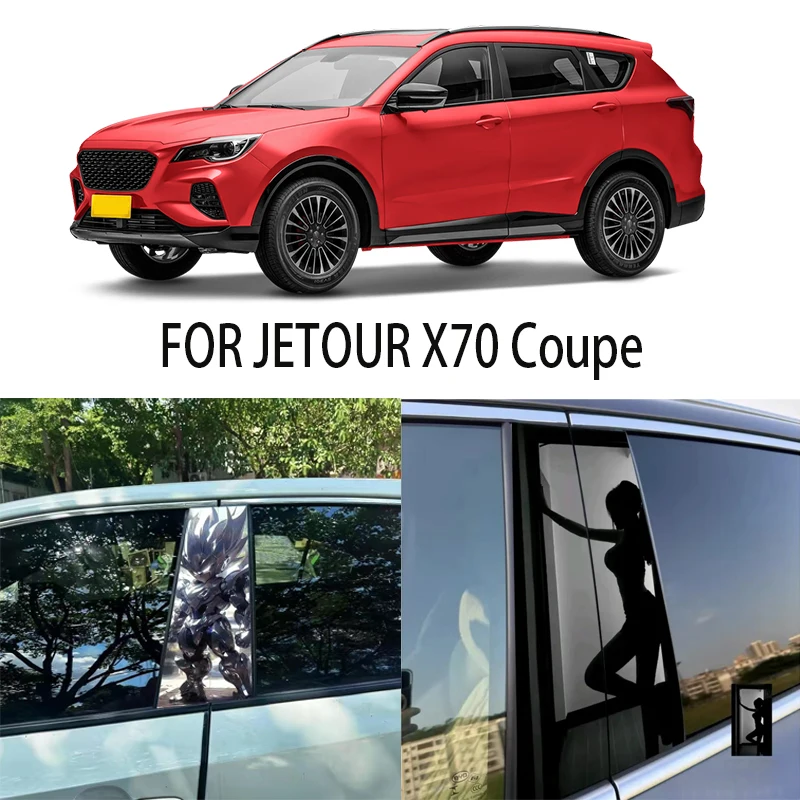 

Door Window Decoration Trims Pillar Posts Stickers Auto Styling For JETOUR X70 Coupe Car accessories