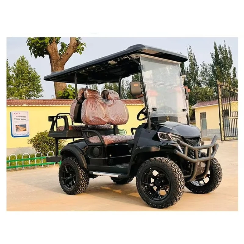 Customizable Seater Electric Golf Cart 90km Range Off-Road Tires for Comfortable Ride
