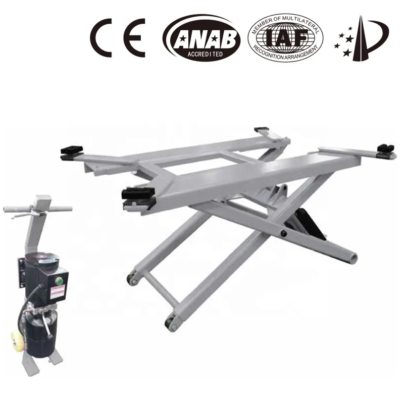 Portable Full Rise Hydraulic Scissor Lift Elevator Garage Car Jack Vehicle Lifting Jack For Garages Garage Car Elevator