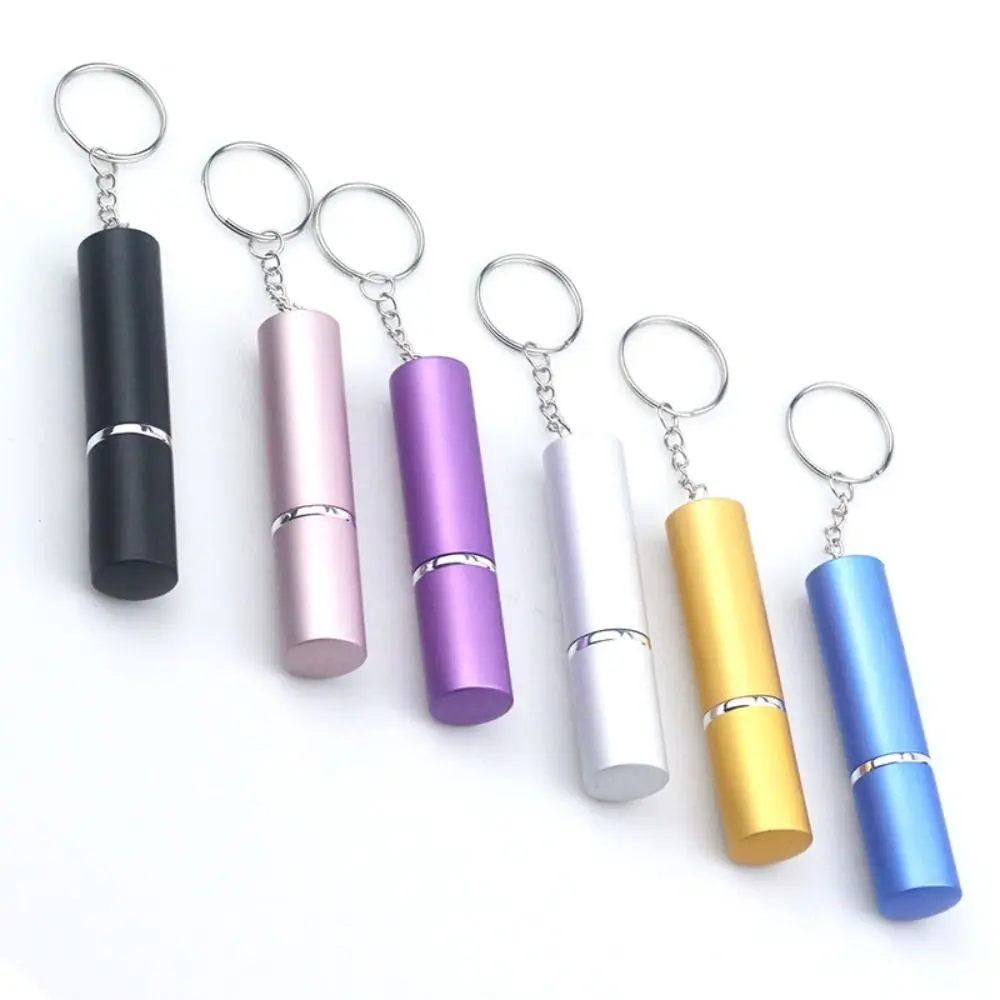 10ml Empty Perfume Bottle High Quality Compact With Keychain Press Spray Bottle Metal Portable Spray Liquid Bottle Women