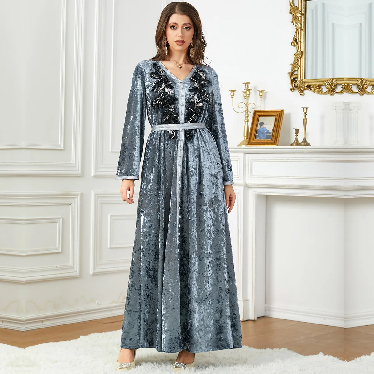 Ramadan Eid Abaya Dubai African Dresses For Women Muslim Turkey Islam Jalabiya Hijab Dress Kebaya Robe Femme Musulmane Kaftans