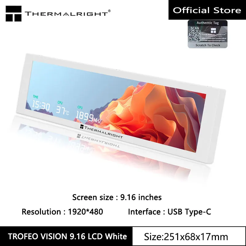 Thermalright TROFEO VISION LCD IPS LCD Display screen，9.16inches