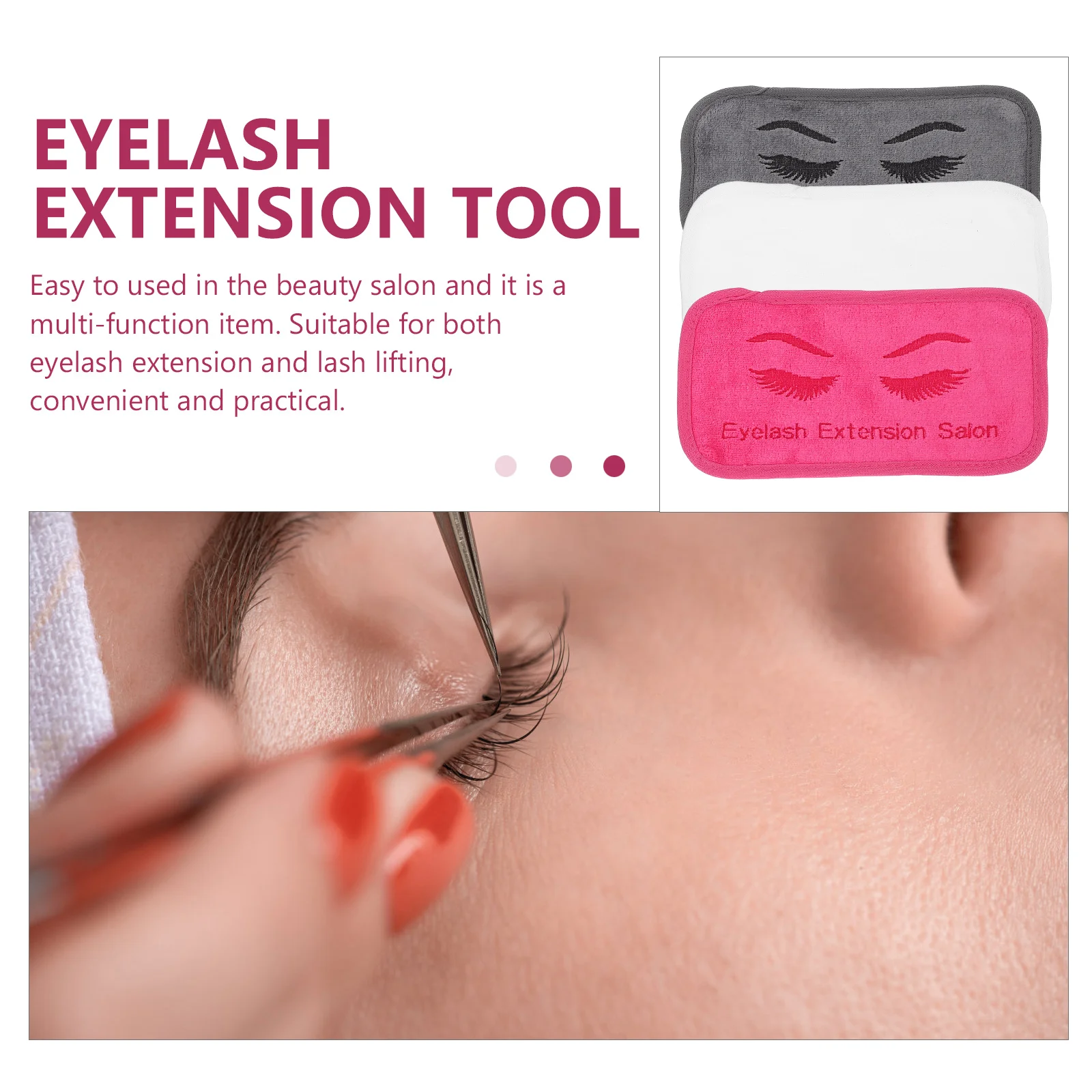 

3Pcs Lash Extension Forehead Rest Ergonomic Shape Reusable Eyelash Extension Supplies for Eyelash Beautification Experience