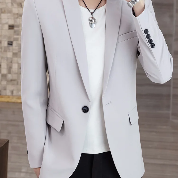 4-E13   Business suit New One-piece Plus Size All-match Casual Suit Men's Suit Jacket Korean Style Slim-fit