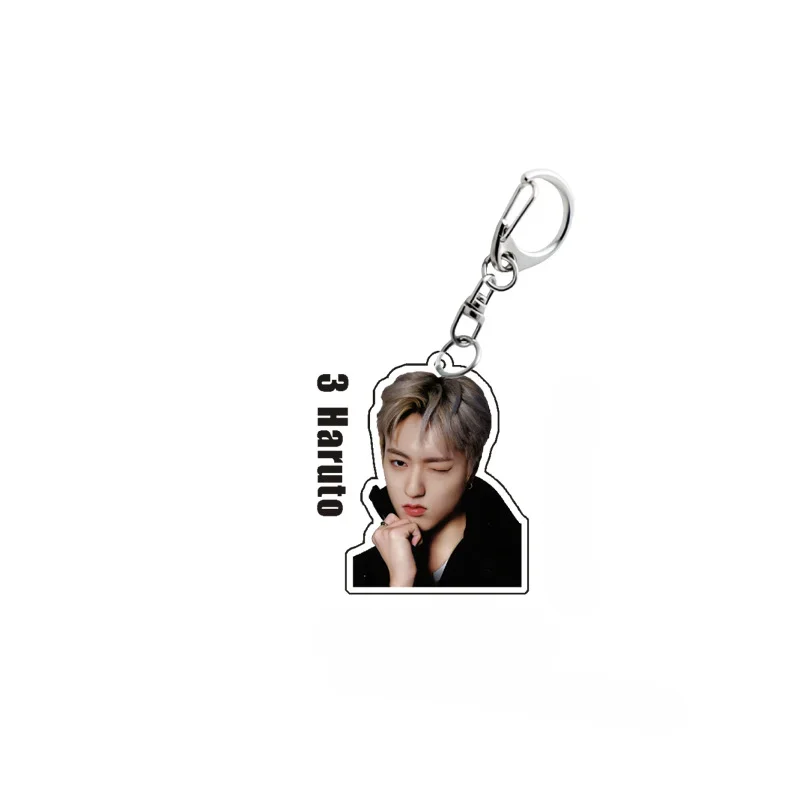 Korean Boy Group Star Hyunsuk Choi Jihoon Park Yoshi Keyrings with Acrylic Pendant Keychain Star Merchandise Gifts Ornament