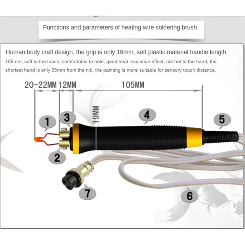 Wood Burner Kit Heat Press Machine Wood Craft Tool Kit For Wood Soldering Iron Welding Equipment Pyrography Tool EU Plug Durable