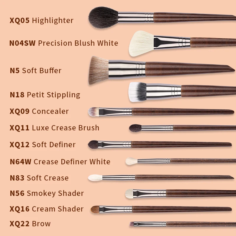 OVW Makeup brushes set Professional Natural goat hair brushes Foundation Powder Contour Eyeshadow make up brushes