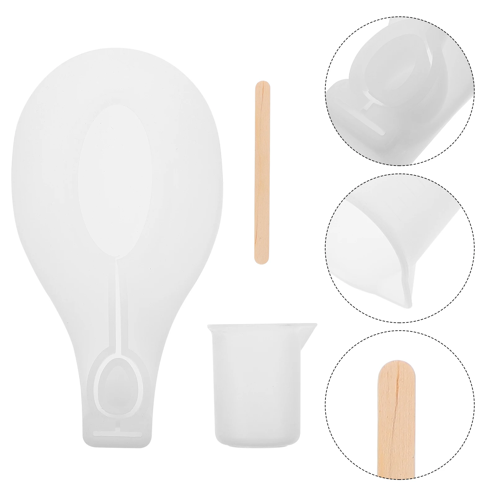 

Silicone Mold Set Spoon Utensil Tray Small Resin Holder Molds Making