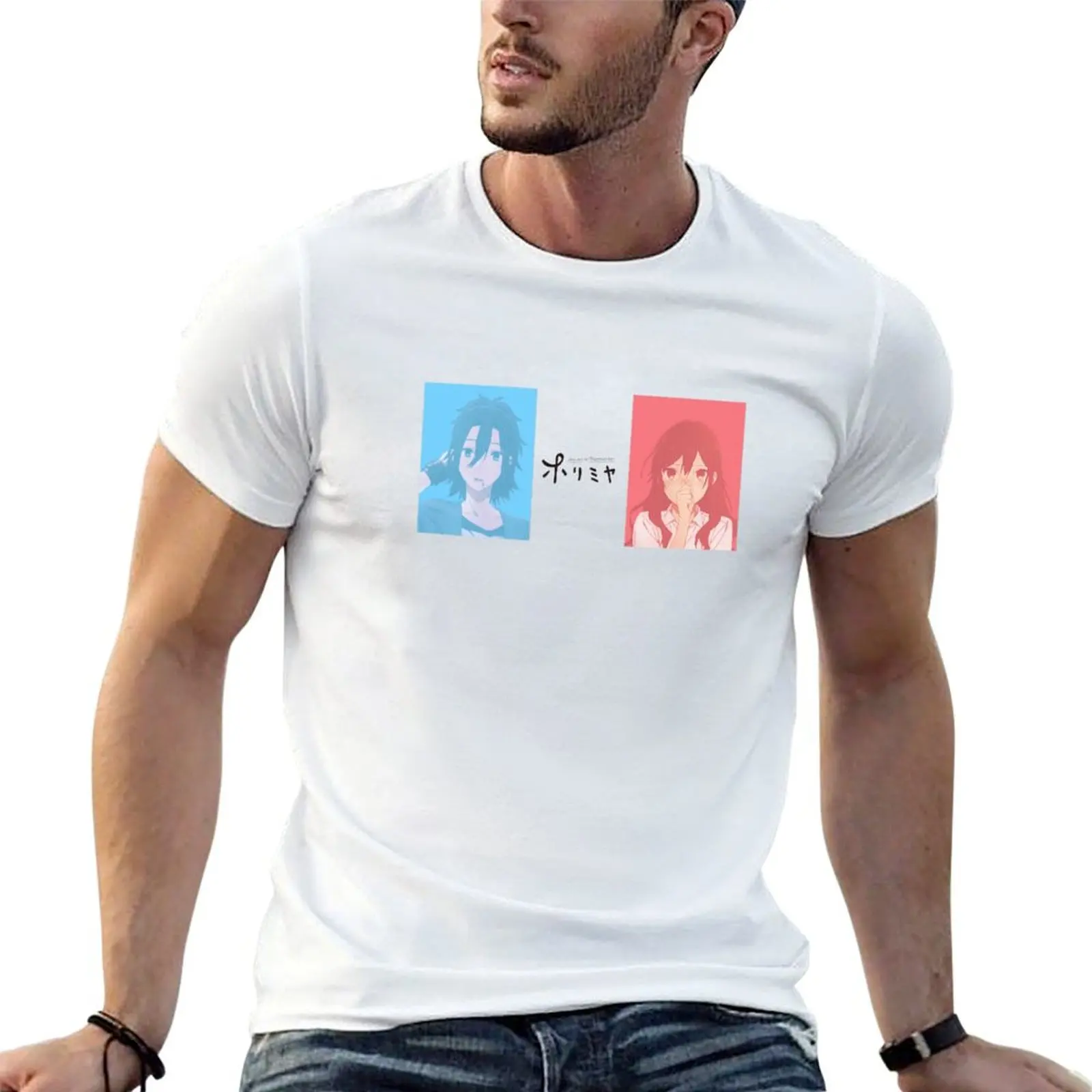 

Horimiya T-Shirt man t shirt cotton high quality t shirts for man graphic funny T-Shirt
