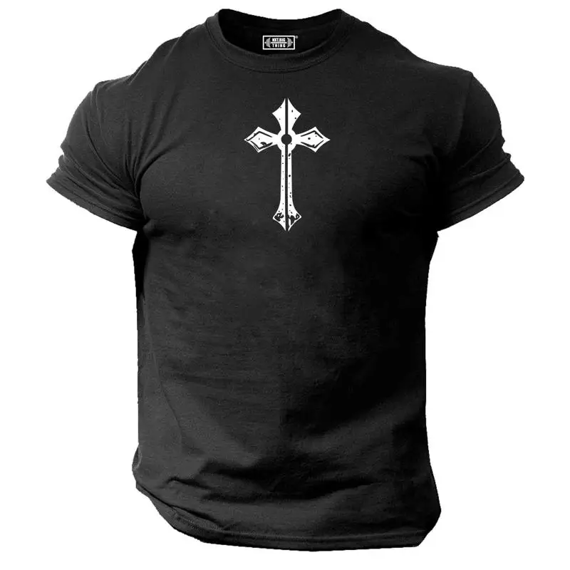 Camiseta The Cross, ropa de gimnasio, entrenamiento de culturismo, ejercicio, Top de boxeo