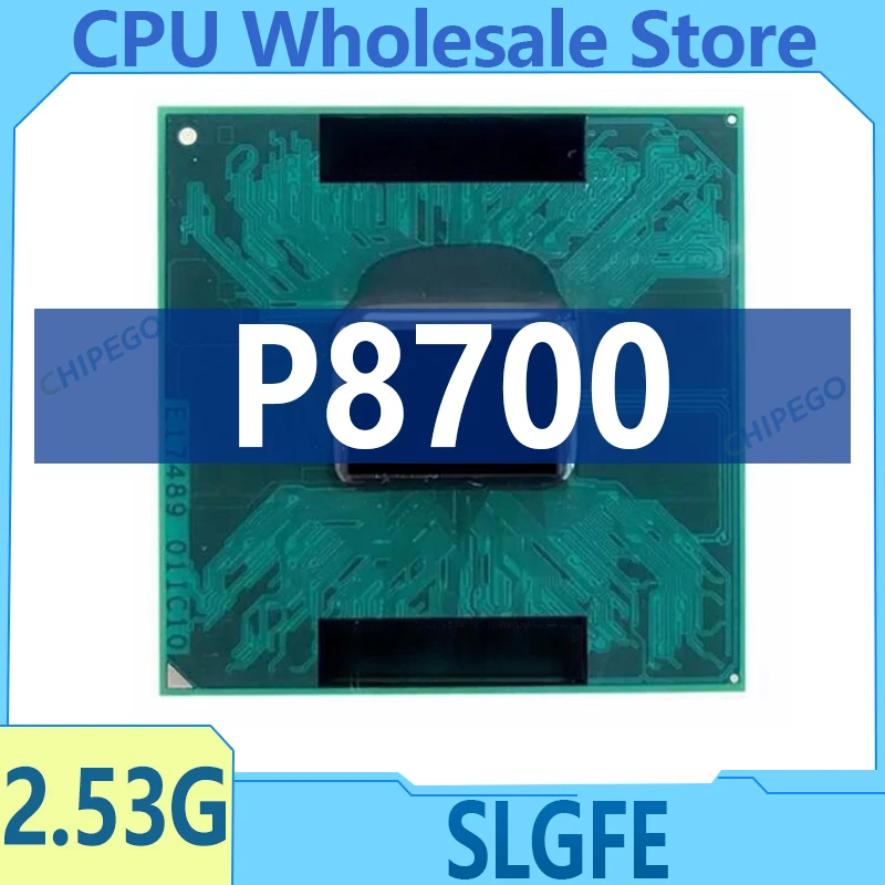 Core 2 Duo P8700 SLGFE CPU Laptop Processor Dual Core 2.53GHz 3M 1066MHz Socket 478