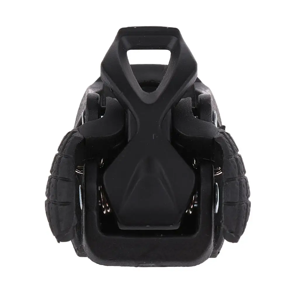 MagiDeal-Buckle Fecho Fixador com Parafuso de Montagem para Fixar Alça, Substituição Inline Roller Skate, Preto