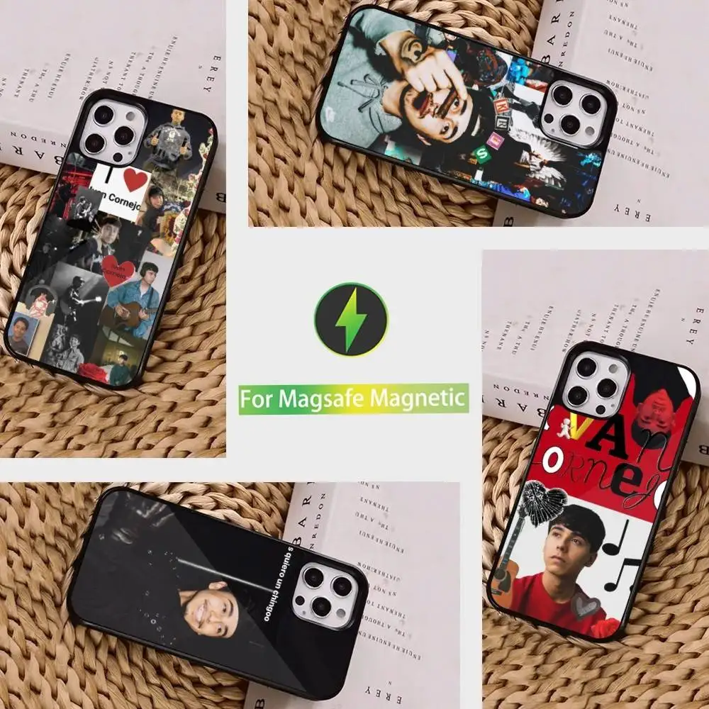 

Hot Singer L-Lvan C-Cornejos Phone Case For iPhone 16,15,14,13,12,11,Pro,Max,Plus,Mini, Magsafe,Magnetic Wireless Charging Case