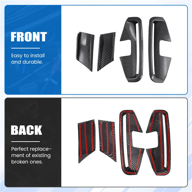 

Car Front Bumper Side Splitter Spoiler Canards Air Knife Trim For BMW 4 Series G22 G23 M Sport 2020+