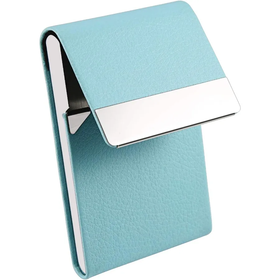 حافظة حامل بطاقات العمل من Professiol مصنوعة من جلد البولي يوريثان وحامل بطاقات معدني وحامل بطاقات العمل للرجال والنساء مع مغناطيسي #5