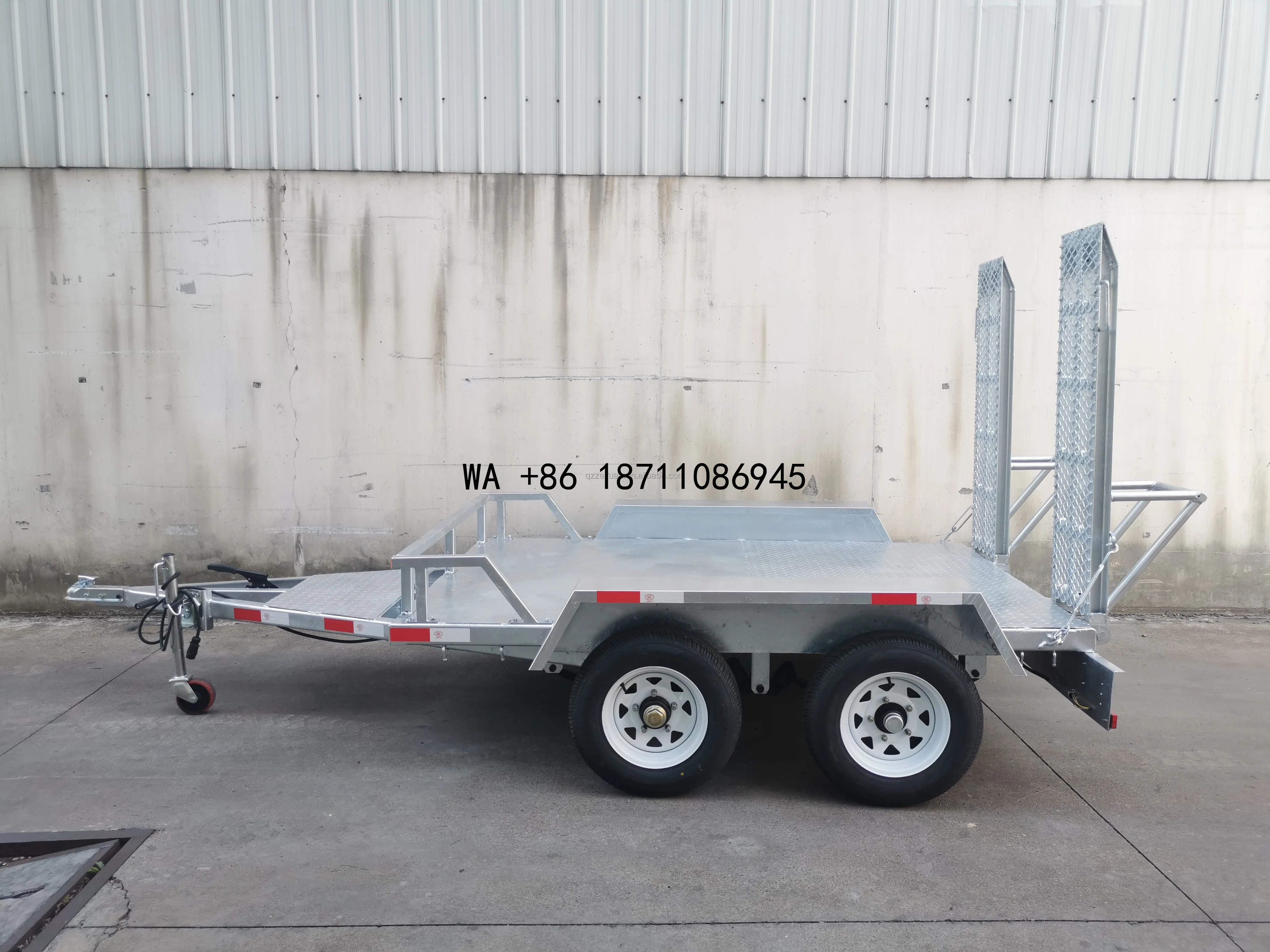 （Factory Direct Sale）Mini Excavator With Trailer Digger Load Trailers Forklift Truck Trailers