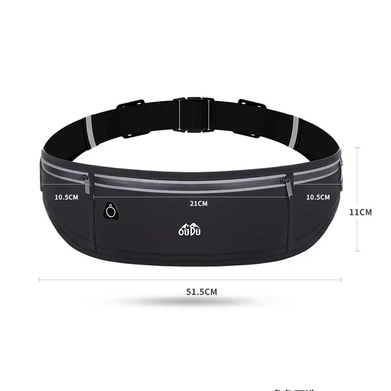 Sports Waist Belt for Men Women, Breathable Running Phone Pouch, Scratch-Resistant Sweat-Proof Durable for Marathon Fitness Gym