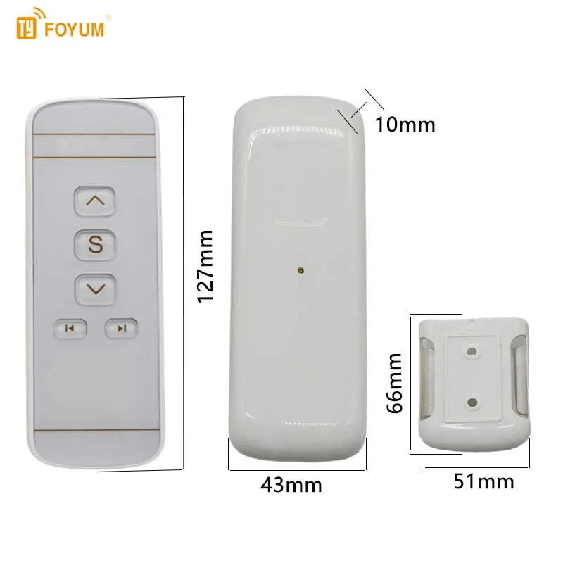 ستارة التحكم عن بعد، 433 ميجا هرتز 5 قناة ستارة نقية للتحكم عن بعد صندوق أبيض فتاحة باب المرآب لأغراض واحدة، صندوق أبيض 1 قطعة #5