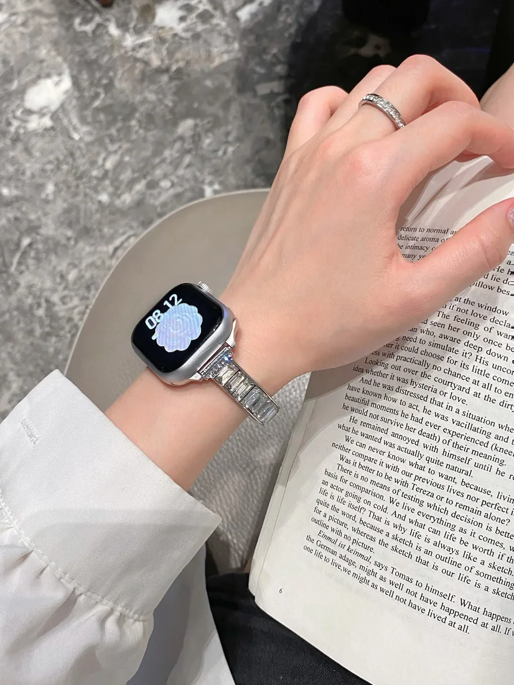 Nice Bling Stainless steel bracelet link For Apple Watch band Series 8/7/6/10/9 40mm 41mm 38mm 42mm 44mm 45mm 46mm Strap