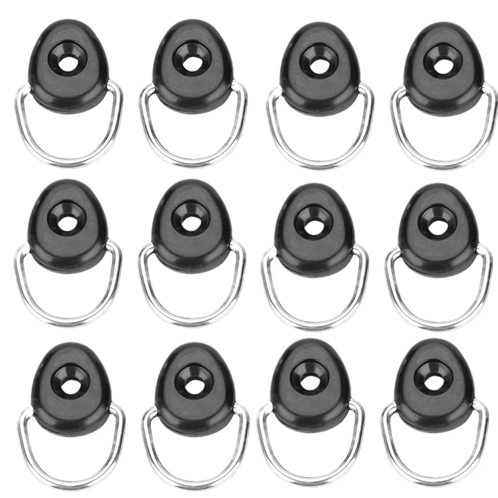 10pcs Kayak Paddle Buckle Functional Tie Down Loop 304 Stainless-Steel D Ring Shackle Fishing Rigging Fitting Buckle