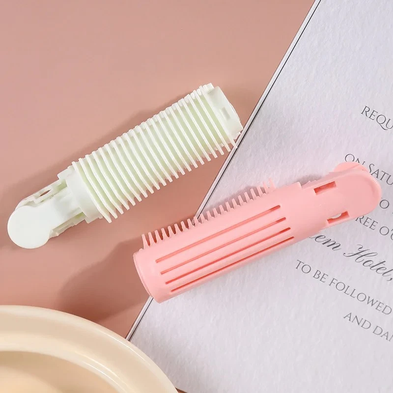 2pcs Hair Root Fluffy Hair Clips Fluffy Hair Roller Bangs Self Grip Traceless No Damage Bang Top Styling Curling Barrel Roller