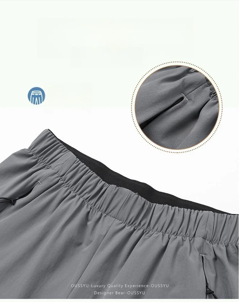 Sommer Hochelastische Schnelltrocknende Shorts für Herren, Weite Elastische Outdoor-Sport-Jorts, Lässige Arbeits- und Taktische Cargo-Shorts für Herren in Übergrößen bis 8XL – Detail 7