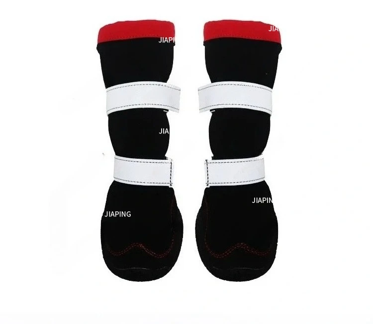 

Подходит для аксессуаров для собак, водонепроницаемые противоскользящие теплые ботинки для домашних животных на длинных ногах, зимняя обувь для собак