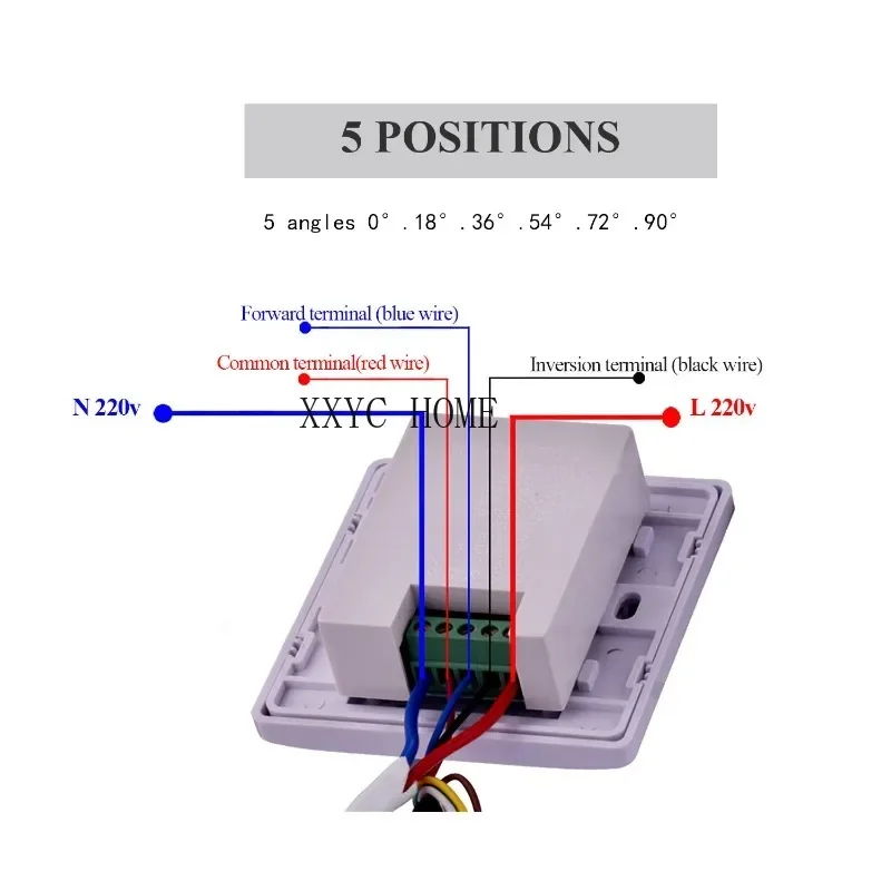 Motorized damper 220v 16NM motorised air vent volume control damper for ventilation vmc ducting diameter 51 - 400 mm