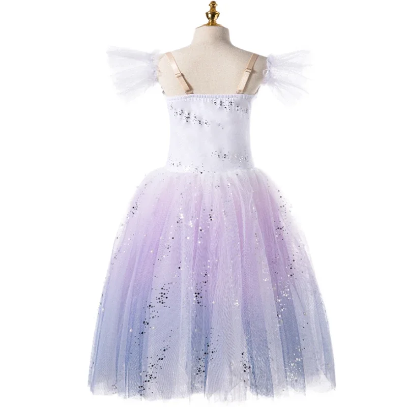 

2023 Professional Romantic Tutu Long Tulle Tutus Ballet Dress Women Girls Ballerina Party Dress Children Ballet Dance Costumes