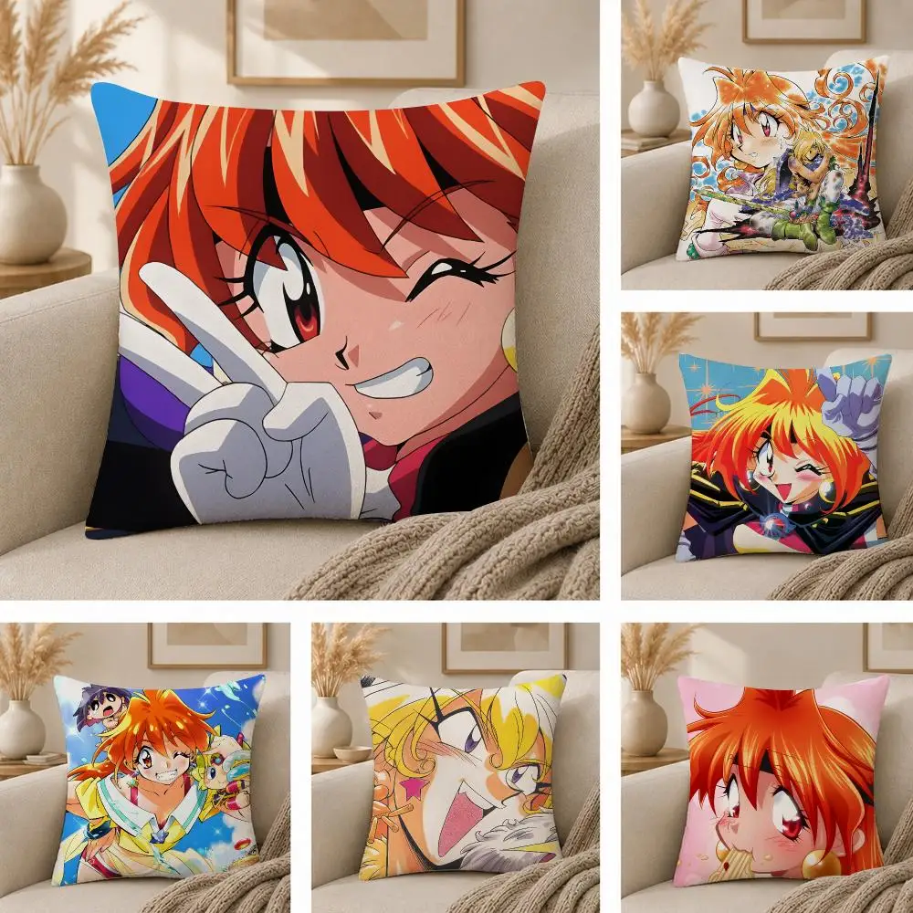Classic Anime Slayers Cushion Cover  Plush Fabric Soft Double Sided Print Sofa Cushion Cover Throw Pillow Covers