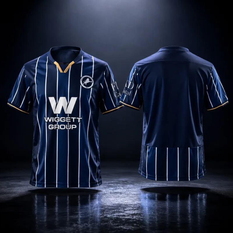 26-27 Season Millwall  Jersey Shirt Fan Jersey 3D Print Tshirt Training Breathable Quick Drying Sweatshirt for Family Wear