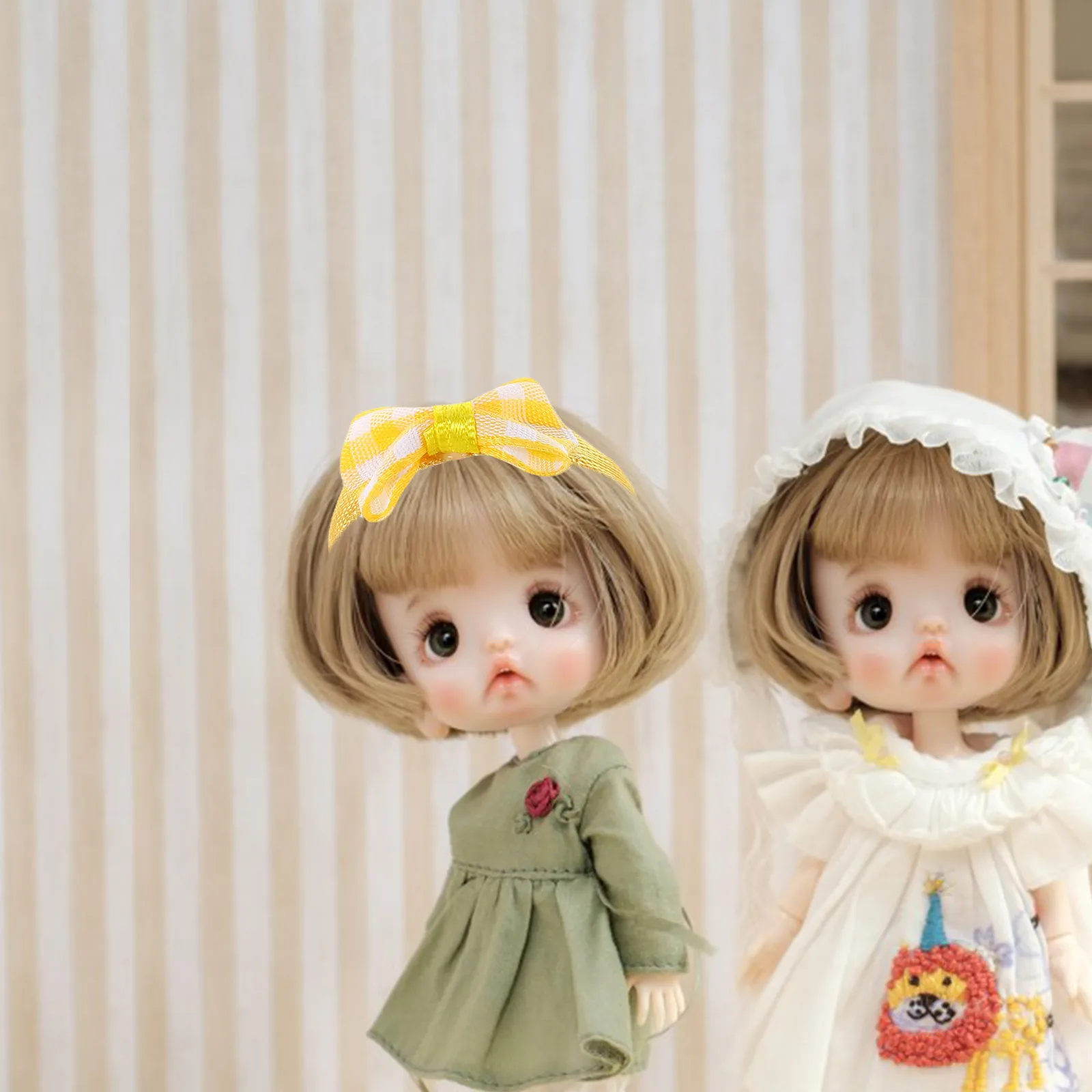 5 stuks poppenhuis handgemaakte haaraccessoires mini-hoofdband set voor kinderen aankleden doe-het-zelf decoratieve banden hoofdband voor meisje