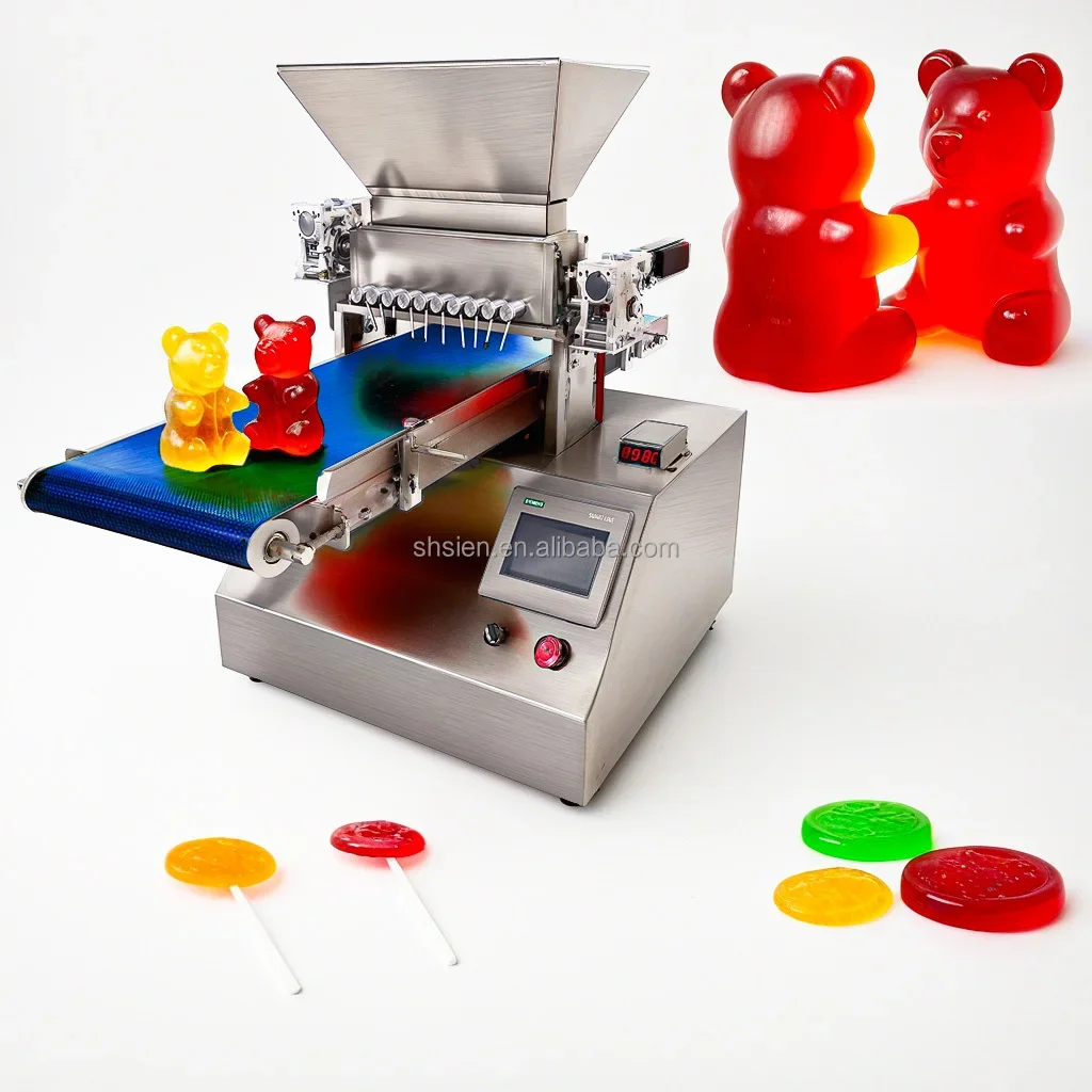 Manufacture  Multipurpose Desktop Chocolate Gummy Jelly Hard Candy Chocolate Depositing Machine