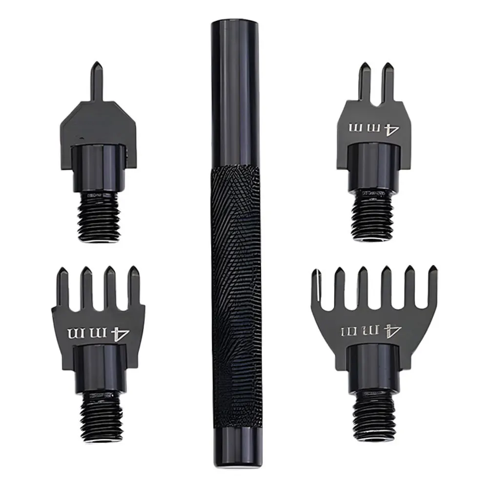 

1Set DIY Craft Punch Tool Stitching Punch Removable Interchangeable Head Tool Accurate Positioning for Leatherworking