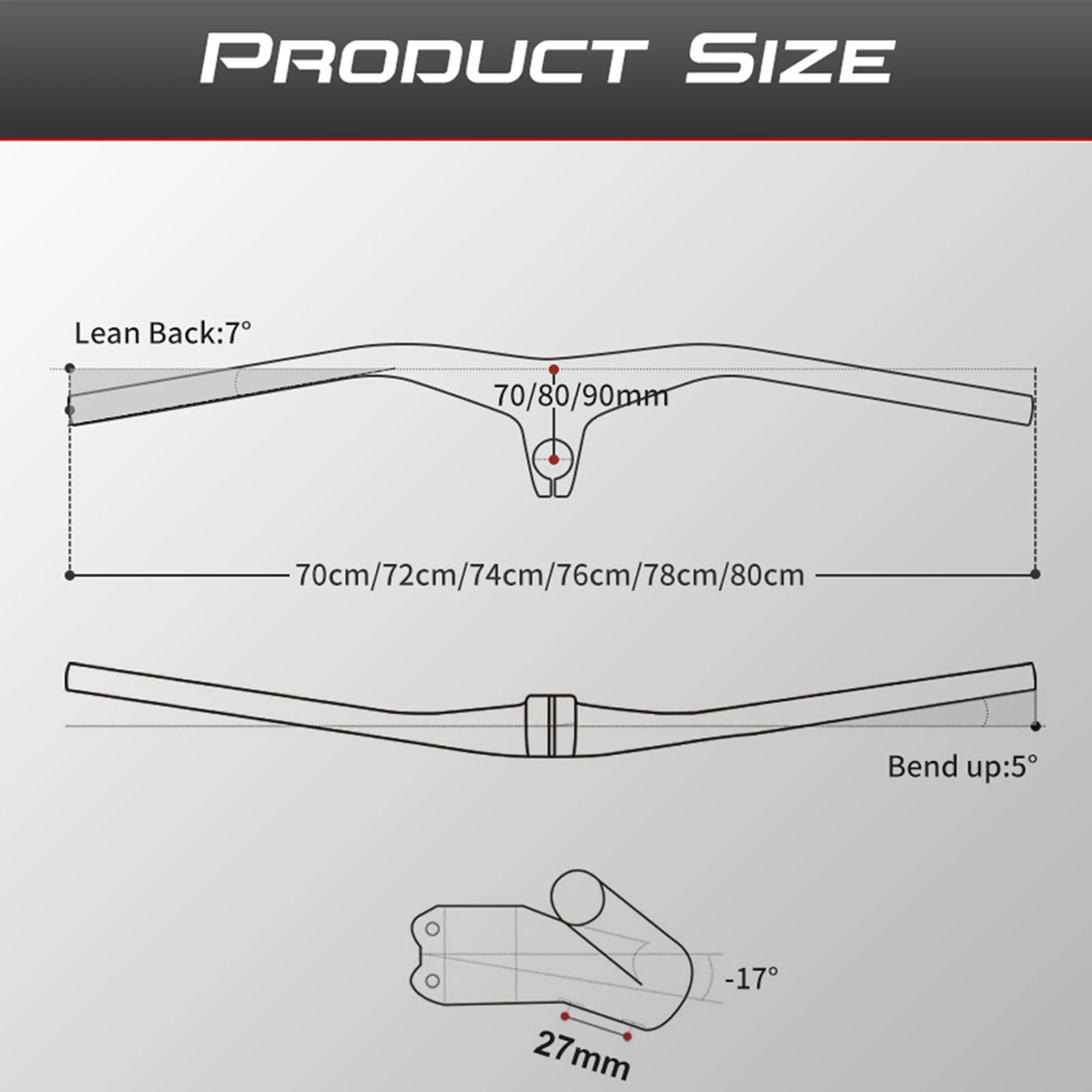 RXL SL MTB Carbon Integrated Handlebar and Stem 28.6mm-17 Degree 760/780/800mm Mountain Bike Handles Bar for Bicycle MTB Handle