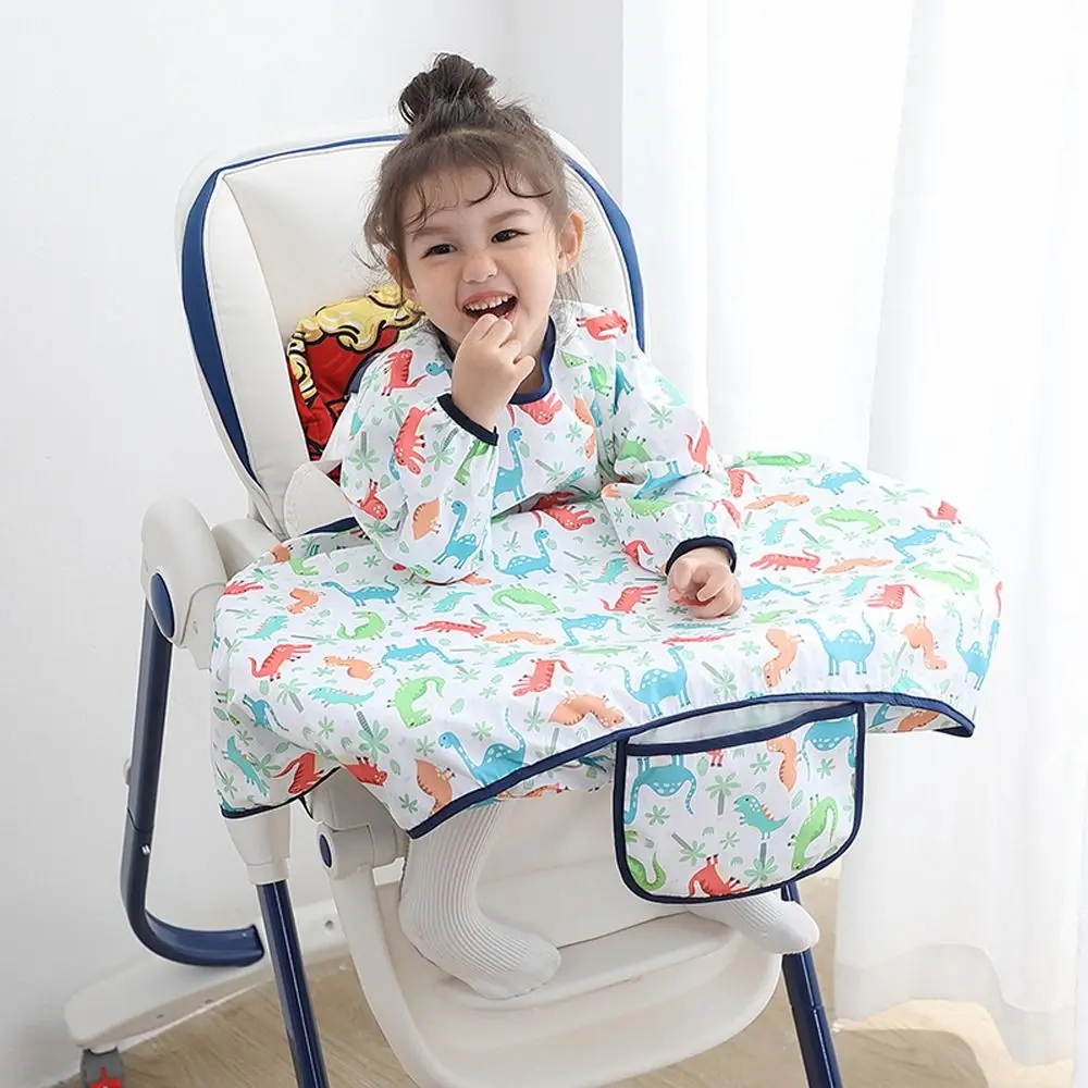 Cartoon Baby Feeding Supplies Anti-dirty with Table Cloth Cover Baby Eating Artifact Baby Coverall Baby Stuff Baby Bib